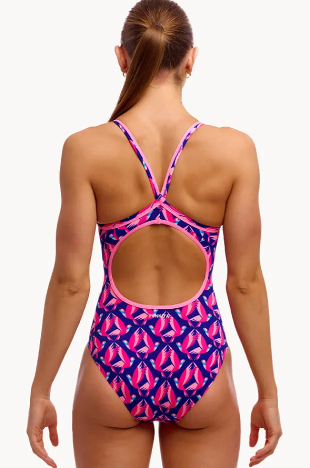 One Pieces|Funkita Ho Hum Diamond Back One Piece Navy/pink