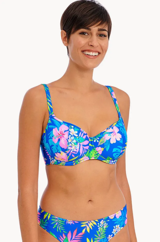 Bikini Tops|Freya Hot Tropics F Cup Sweetheart Bra Blue