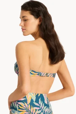 Bikini Tops|Monte u0026 Lou Huahine Tie Front Balconette Bra Multi