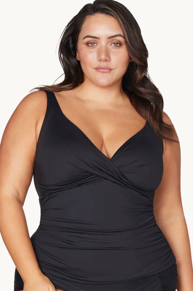 Tankini Tops|Artesands Hues Delacroix Singlet Black