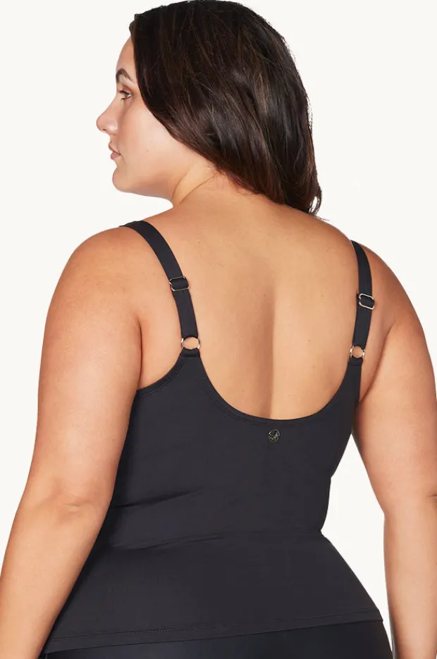 Tankini Tops|Artesands Hues Delacroix Singlet Black