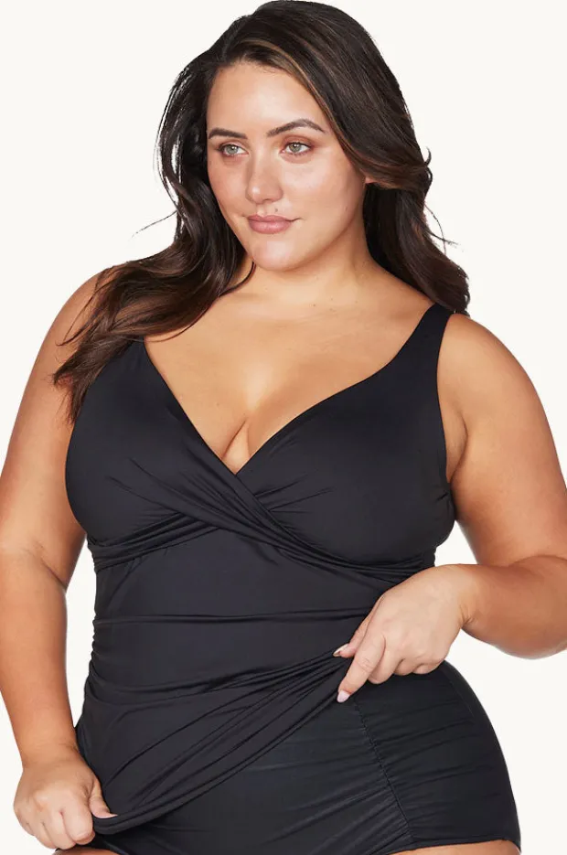 Tankini Tops|Artesands Hues Delacroix Singlet Black