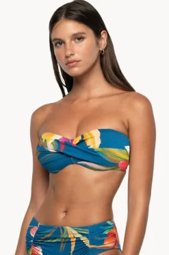 Bikini Tops|Nip Tuck Hula Hula Jacinta D/dd Bandeau Blue