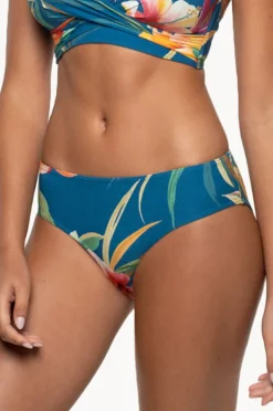 Bottoms|Nip Tuck Hula Hula Louise Classic Mid Pant Blue