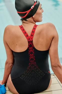 One Pieces|Speedo Hydropro One Piece Black/Red
