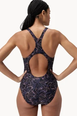 One Pieces|Speedo Hyperboom Allover Medalist One Piece Black/orange