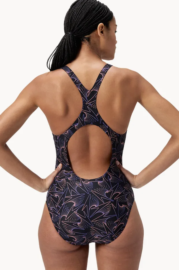 One Pieces|Speedo Hyperboom Allover Medalist One Piece Black/orange