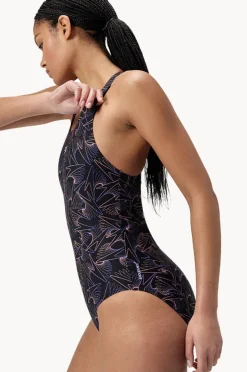 One Pieces|Speedo Hyperboom Allover Medalist One Piece Black/orange