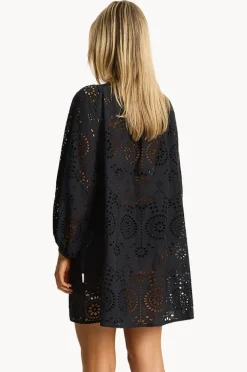 Dresses|Sea Level Ibiza Boho Short Dress Black