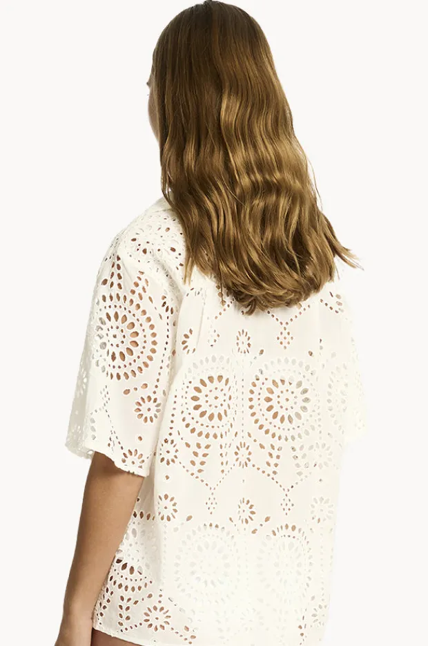 Tops|Sea Level Ibiza Bowling Shirt White