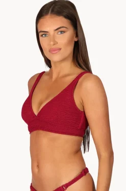Bikini Tops|Baku Ibiza D/DD Cup Longline Bra Scarlet