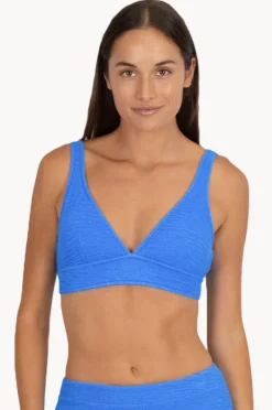 Bikini Tops|Baku Ibiza D/DD Longline Bra Maya blue