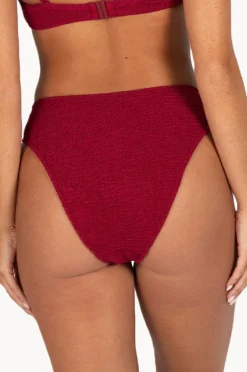 Bottoms|Baku Ibiza High Leg Pant Scarlet