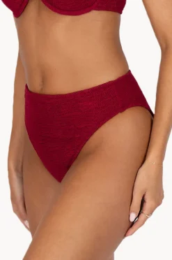 Bottoms|Baku Ibiza High Leg Pant Scarlet