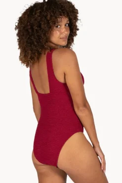 One Pieces|Baku Ibiza Longline One Piece Scarlet