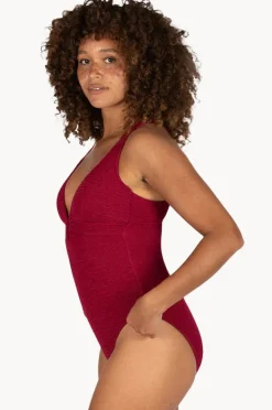 One Pieces|Baku Ibiza Longline One Piece Scarlet