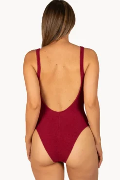 One Pieces|Baku Ibiza Low Back One Piece Scarlet