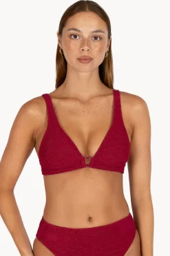 Bikini Tops|Baku Ibiza Ring Front Bra Scarlet