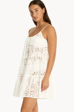 Dresses|Sea Level Ibiza Tie Back Short Sundress White