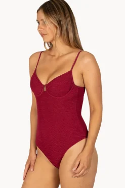 One Pieces|Baku Ibiza Underwire Balconette One Piece Scarlet