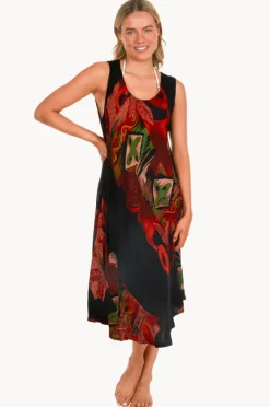 Dresses|Sundrenched Icon Niche Dress Black/green
