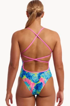 One Pieces|Funkita I'm Leaving Strapped In One Piece Blue/pink