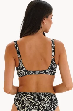 Bikini Tops|Moontide Imperial DD/E Cup Square Neck Bra Black