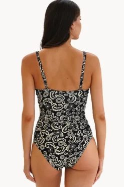 One Pieces|Moontide Imperial F/G Cup Wrap Front One Piece Black