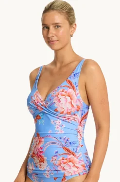Tankini Tops|Sea Level Indochine Cross Front Tankini Separate Light blue
