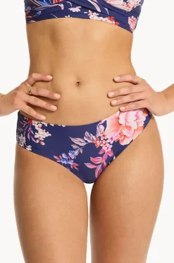 Bottoms|Sea Level Indochine Mid Bikini Pant French navy