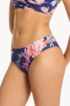 Bottoms|Sea Level Indochine Mid Bikini Pant French navy