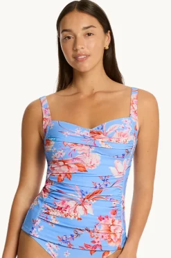 Tankini Tops|Sea Level Indochine Twist Front Tankini Separate Light blue