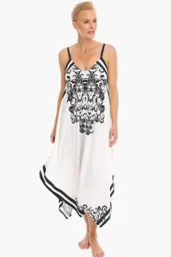 Dresses|Togs Swimwear Ink Scarf Dress Black/White