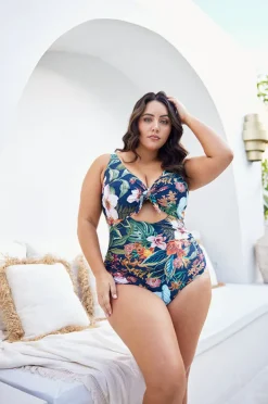 One Pieces|Artesands Into The Saltu Cezanne D/DD Cup One Piece Navy