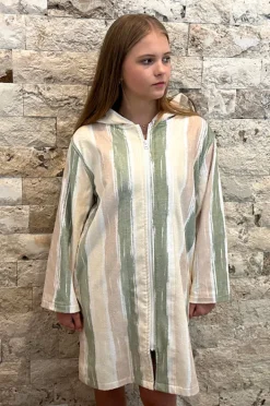 Towel Robes & Ponchos|Towel Robes & Ponchos|Back Beach Co Island Hooded Towelling Robe M/L Sand