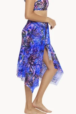 Sarongs|Togs Swimwear Jaipur Mesh Frill Skirt Purple/multi