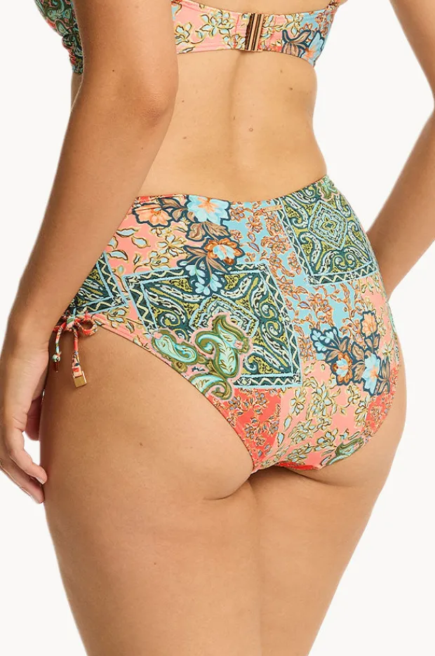 Bottoms|Sea Level Java Mid Drawstring Pant Coral