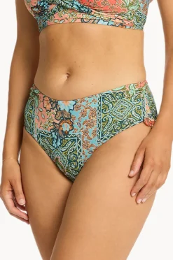 Bottoms|Sea Level Java Mid Drawstring Pant Coral