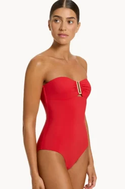One Pieces|Jets et Bandeau One Piece Rosso