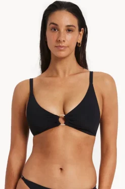 Bikini Tops|Jets et C/D Cup Trim Tri Top Black