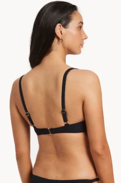 Bikini Tops|Jets et C/D Cup Trim Tri Top Black