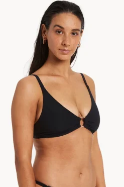 Bikini Tops|Jets et C/D Cup Trim Tri Top Black