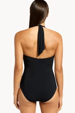 One Pieces|Jets et D/DD Cup Plunge One Piece BLACK