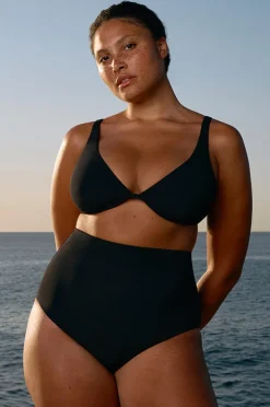 Bikini Tops|Jets et D/DD Cup Underwire Tri BLACK