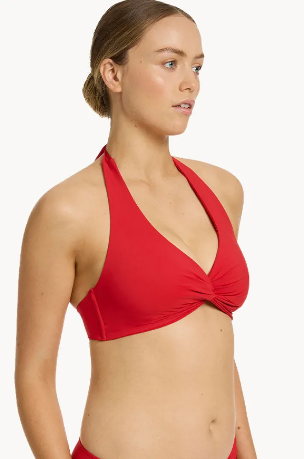 Bikini Tops|Jets et D/DD Twist Front Bra Rosso