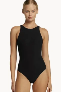 One Pieces|Jets et High Neck One Piece Black