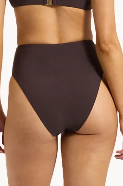 Bottoms|Jets et High Waist High Leg Pant Chocolate