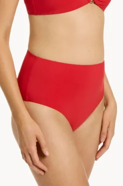 Bottoms|Jets et High Waist Pant Rosso