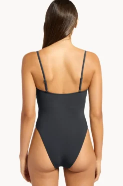 One Pieces|Jets et Lien Minimal Tank One Piece Charcoal
