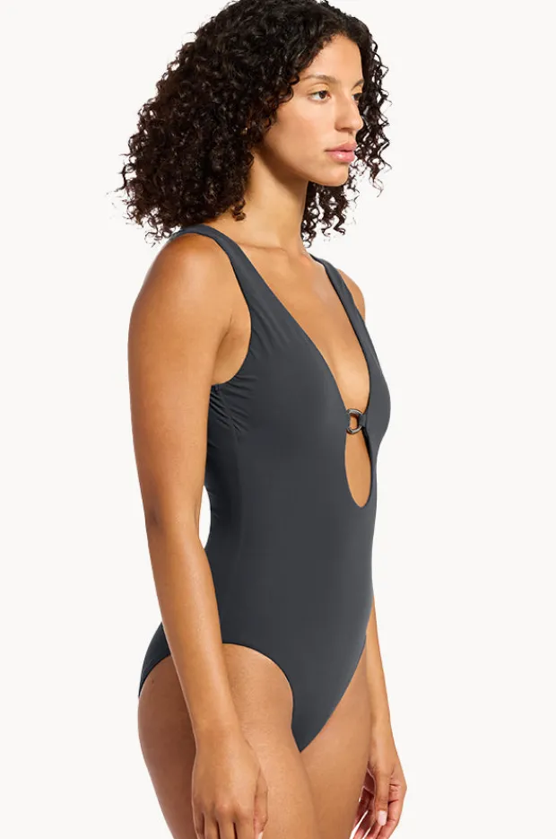 One Pieces|Jets et Lien Plunge One Piece Charcoal